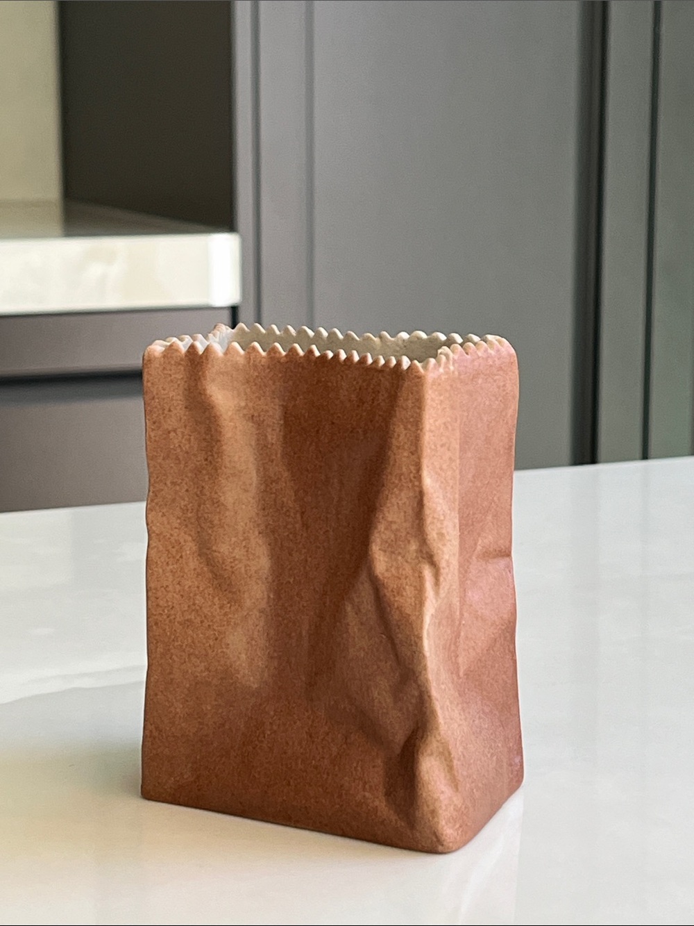 Rosenthal Tapio Wirkkala Do Not Litter Series Paper Bag Mini Vase Original 1970.